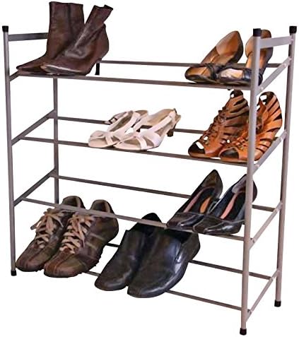 MUCHO Shoe Rack Shelf Stackable Shoes Storage Holder Organiser Stand - 4 Tier