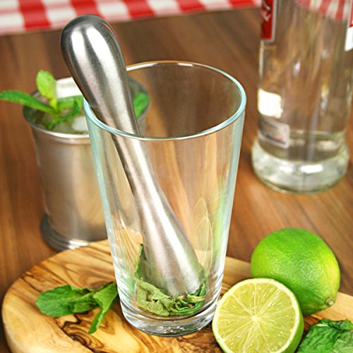 Edelstahl Stößel von bar @ drinkstuff | modernes Stilvolles Design perfekt für Cocktails. - 4