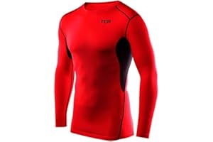 TCA Hyperfusion Compression Base Layer Maglia Manica Lunga sotto Maglia da Uomo e Ragazzo - Girocollo