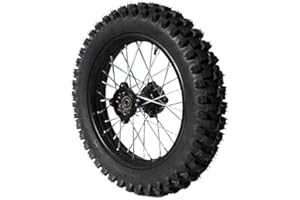 NEW MOTORZ Roue arrière 12" - Axe 15mm - Acier - Dirt Bike