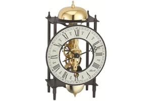 Hermle Cardiff 23001-000711 Mechanical Table Clock with Hour Strike and Winding Key