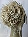 New Tousled Synthetic Hairpiece Scrunchies Straight Elastic updo Scrunchy BUN Brown Blonde Instant Ponytail wig Hairdo (Mix Light Blonde 5 #16-613)