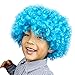Price comparison product image PRINCER Afro Masquerade Hair WigParty Disco Funny Afro Clown Hair Football Fan-Kids Cosplay Costume Halloween Party Hair Wig Free Wig Cap