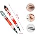 Pinkiou Eyebrow Tweezers for Hair Removal Eyelash Extension Cosmetic Remover Stainless Steel Slanted Edge Clip (Pack of 6)