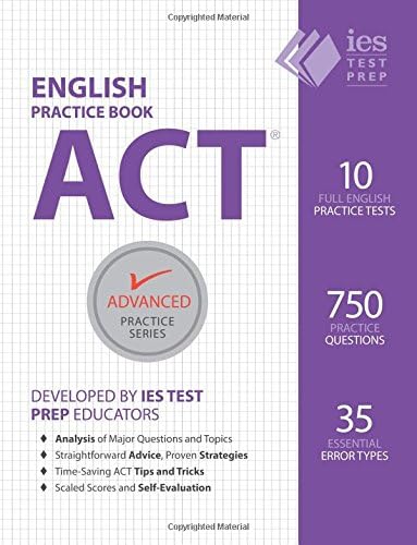 ACT English Practice Book: Volume 7 (Advanced Practice Series)