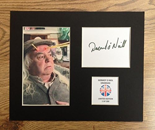 LIMITED EDITION DERMOT O NEIL GRANDAD FULLY SIGNED DISPLAY PRINTED AUTOGRAPH AUTOGRAPH AUTOGRAF AUTOGRAM SIGNIERT SIGNATURE MOUNT FRAME