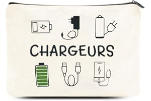 SHIQIAO SPL Sac de Rangement Câble Trousse de Rangement Chargeur Câbles Accessoires Électroniques pour Voyage Sac Câble Organiseur Pochette