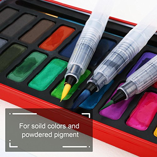 COBEE 6pcs Pinselstifte Aquarelles Pinselset Zeichnen Stifte Malset Brush Pen Set für Malen Zeichnen - 2