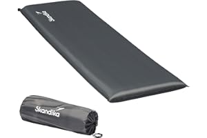Skandika Easy Single/Double 3D Premium - Matelas autogonflant pneumatique Camping Lit d'appoint- 10 cm d'épaisseur