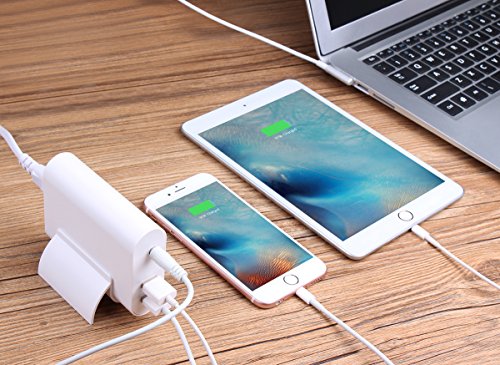 Salcar 60W Slim Ladegerät Netzteil f. Apple Mag Safe mit L Form, Mac Book Macbook Pro Charger Magnetisch ersetzt A1181 A1184 A1278 A1344 A1330 A1342 passt Modelle z.B. MB061CH/A, MB062CH/A MB063CH/A MD102CH/A MC207CH/A MA254CH/A MA255CH/A MC374CH/A Plus Extra 2 X USB 5V 1A 2A f. Smart Handys ,IPAD, Iphone (Weiß) - 2