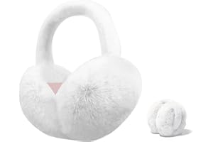 Votoko Paraorecchie da Donna, Paraorecchie in Peluche Invernali, Pieghevoli Copri Orecchie Caldo Invernale, Scaldini protezioni per Orecchie Inverno Scaldaorecchie in pelliccia sintetica