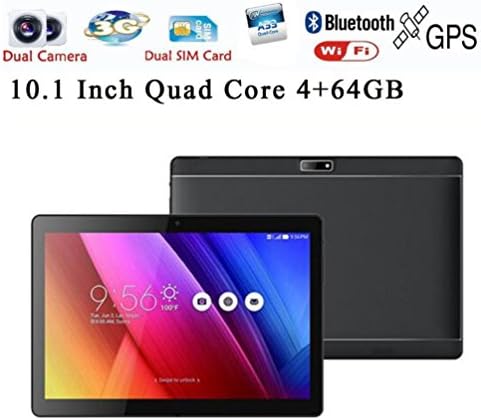10.1" 3G Diadia Phablet 8-core 64GB ROM 4GB RAM Phone Android 6.0 Tablet PC, 2 SIM Card Slots, Bluetooth 4.0, GPS, WIFI, Resolution 1280*800 IPS HD Capacitive Touch Screen (Black)