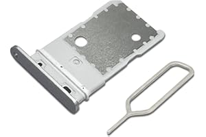 Eonpam Dual SIM Karte Rahmen für Google pixel 3 XL Card Tray SIM Kartenhalter Slot Schlitten Halter + SIM Pin (Weiss)