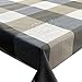 Produktbild Meterware Stoff Farbe, Breite & Länge wählbar - Kariert Beige Grau TEFLON Eckig 130 x 190 bzw. 190x130 cm Tischdecke" Kein Wachstuch" Gartentischdecke Lotus Effekt wasserabweisend Lebensmittelecht