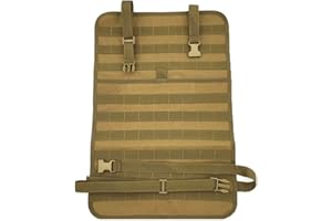 FIRECLUB Car Seat Back Organizer, Tactical Molle Vehicle Panel Car Seat Cover Protector Universal Fit
