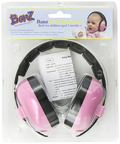 Banz Mini Earmuffs - Age 3 Months + - Pink