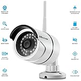 Vimtag® WiFi HD Outdoor IP Security Bullet Camera, Weatherproof, Super Night Vision, Motion Detection with Real-Time APP Push Alerts,Linkage Snapshot/Video Recording (Free 32G SD Build-in)