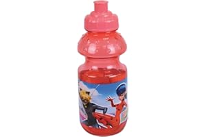 MIRACULOUS FUN HOUSE 006083 GOURDE LADYBUG 350 ML DLA DZIECKA Czerwony