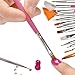 TOOGOO(R) 15pc Nail Art Design Dotting Brush Painting Pen Tool Set Pink Stick DIY Fit Tips