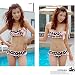 Etosell Sexy Womens 2 Pcs Top+Bottom Swimsuit Bikini Ruffle Polka Dot Swimwear Asian L