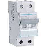 Hager MUN232A MU Series Magnetic Thermal Automatic Switch, 2P, 32A, C Curve, 6KA
