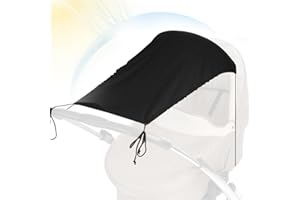 ‎O-KINEE O-Kinee Universal Sonnensegel für Kinderwagen Sonnenschutz mit UV Schutz UPF 50+ Flexibles Verstellbarer Sonnenverdeck für Babywanne, Markisen - Rollofunktion