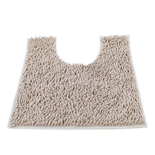 Leefrei Anti-Rutsch-Beschichtung WC-Vorleger /Badvorleger /Badematte (50x50cm, Beige) - 2