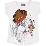 Boboli Girl's Stretch Knit T-Shirt for Pyjama Bottoms
