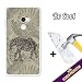 Produktbild Gel Schutzhülle für Xiaomi Mi Mix 2, [ +1 Schutzglas Premium 9H Hartglas],TPU Hülle Flexible aus bestem Silikon gefertigt, die dank unserem exklusivem Becool® Design sich einwandfrei an Ihr Smartphone anpasst und optimalen Schutz gewährleistet - Ethnische Zeichnung Elefant.