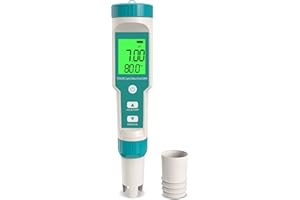 YIYEGO pH Messgerät Wasser, Digitaler PPM Messgerät Wasser, 7 in 1 PH/TDS/SALT/ORP/S.G/TEMP/EC Messgerät mit ACT, TDS Messgerät für Trinkwasser, Aquarium, Hydrokultur, Salzwasser, SPA, Brauen