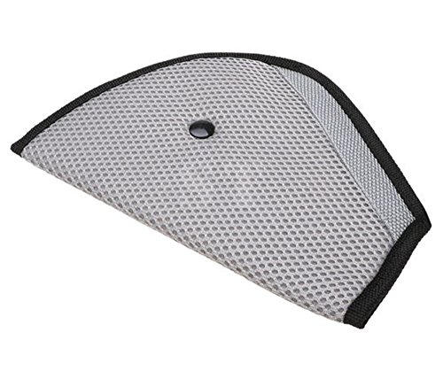 Ubesta Kids Children Car Safety Cover Shoulder Pad Harness Strap Adjuster Seat Belt Clip-Gray
