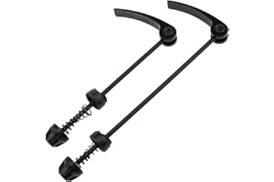 KHYYQUA 2pièces Axes De Roue Avant Et Arrière De Vélo À Dégagement, Brochette de Vélo Déverrouillage Rapide, Libération Rapide de Vélo, pour Vélo pour Vélo de Route VTT/brochettes de Vélo