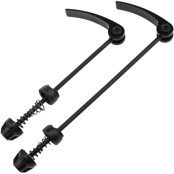 2 Axes à Dégagement Rapide Pour Vélo - Avant 145 Mm / Arrière 185 Mm - Alliage Aluminium - Bleu
