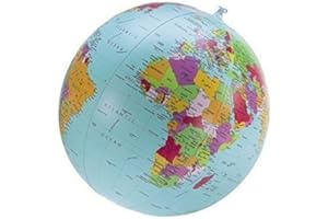 INTERKART Globus - politisch. (englische Ausgabe): aufblasbar