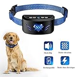Collier Anti Aboiement Chien Automatique,Collier de Dressage pour Chien Rechargeable Mode de Vibration et Sonore Sensibilité Réglable pour Petits Chiens, Moyens et Grands Chiens pour 7kg-54kg