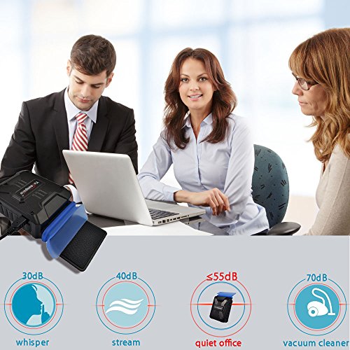 Acxeon tragbare Mini Laptop Kühler Vacuum Air Extrahieren Kühlung Cooling pad – Unterstützung verschiedener Größe 14in zu 17in Laptop / Notebook – Stromversorgung über USB - 7