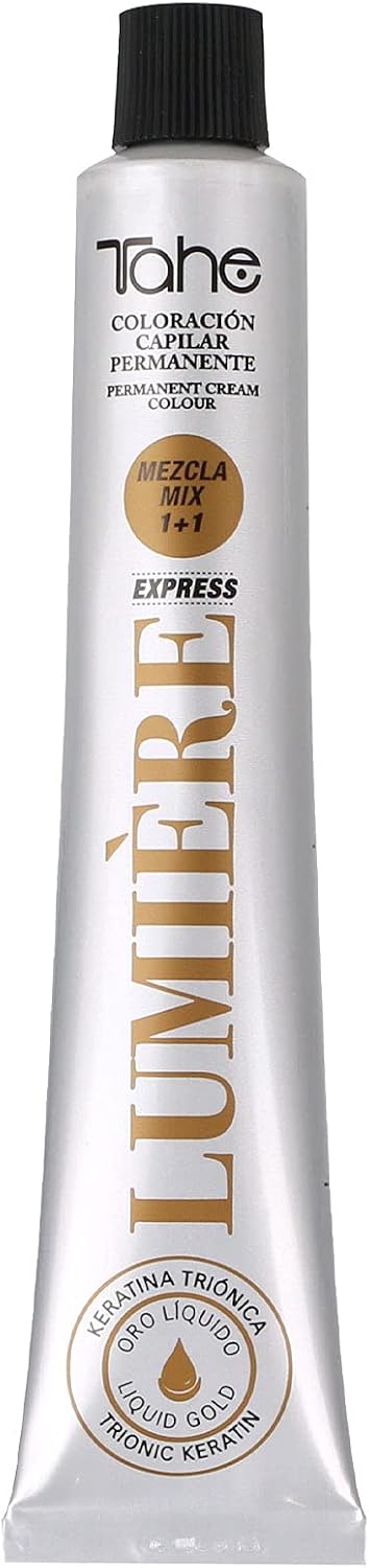 Tahe Lumière Express Tinte de Pelo Coloración de Cabello Permanente Tinte Tono 5.0 Castaño Claro Natural, 100 ml