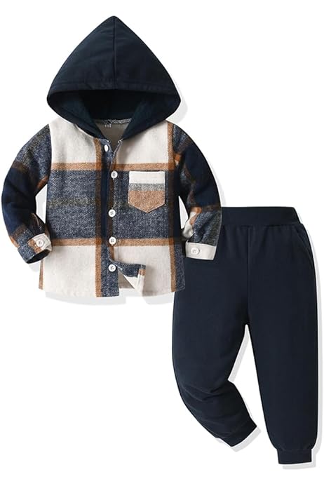 Set 2 Pezzi Felpa Con Cappuccio E Pantaloni Per Ragazzi - Età 2-15 Anni, Comodo E Casual - Foto 10