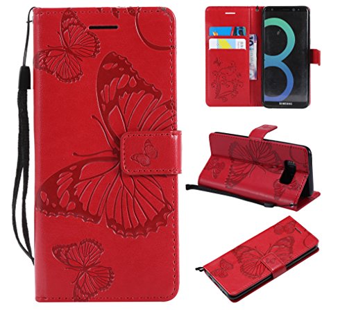 leather wallet samsung galaxy s8 wallet case amazon