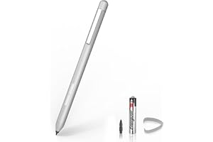 Surface Pen mit 1024 Druckstufen & 2500h Akku: Stift für Microsoft Surface Pro 11/10/X/8/7/6/5/4/3, Go, Book, Laptop, Studio - AAAA-Batterie, 2 Funktionstasten, Präzises Schreiben und Zeichnen