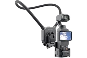 MAXCAM Neck Mount Compatible with DJI Osmo Pocket 3, Solid Aluminum Ring Cycling Fishing First Person Perspective Shooting vlog.