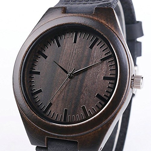 Holz uhr herren handgemachte holz armbanduhr herren echtes lederarmband Japanischer Quarz Holz uhr herren handgemachte holz armbanduhr herren echtes lederarmband Japanischer Quarz