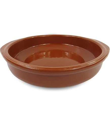 Casserole En Terre Cuite Semi-maltée 24cm - Bord Haut, Fait Main En Italie - Pour Soupes, Ragoûts, Cuisson Au Four - 5