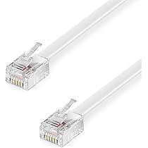 2X(RJ11 6P4C To 6P4C 4 Way Telephone Line Modular Splitter Adapter Beige I5Q8) e