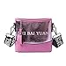 Produktbild Eeayyygch Umhängetasche Trend Lady Laser Schultertasche Brief Einzelner Schulter Umhängetasche Große Kapazität Verstellbarer breiter Gurt Umhängetasche (Farbe : Rosa, Größe : -)