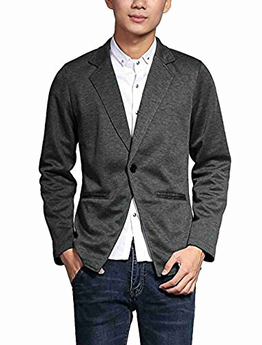 Move&Moving(TM) Men Nocth Lapel Long Sleeve Button Closure Casual Blazers