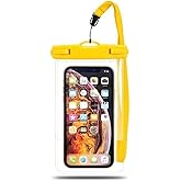 CONSTRAIN - Su Ge&ccedil;irmez Telefon Kılıfı &ndash; Universal Waterproof Kılıf Askılı | Deniz, Havuz, Tatil İ&ccedil;in Dayanıklı Koruma - Sarı