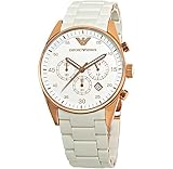 Damen EMPORIO ARMANI AR5920 weiß rose gold Sportivo Armbanduhr