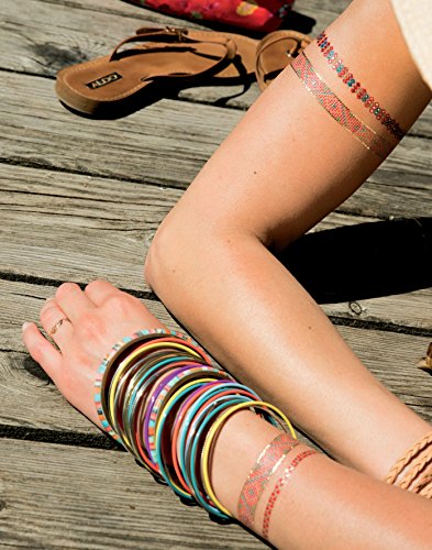 Avery Zweckform 56800 Trend Tattoos (Gold/Silber Style, Tattoofolie, dermatologisch getestet) 29 Motive - 4