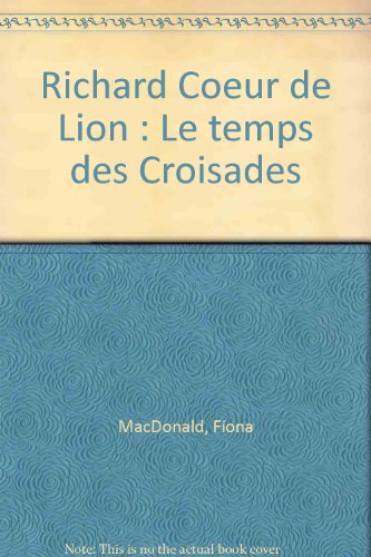 couverture de : Richard Coeur de Lion